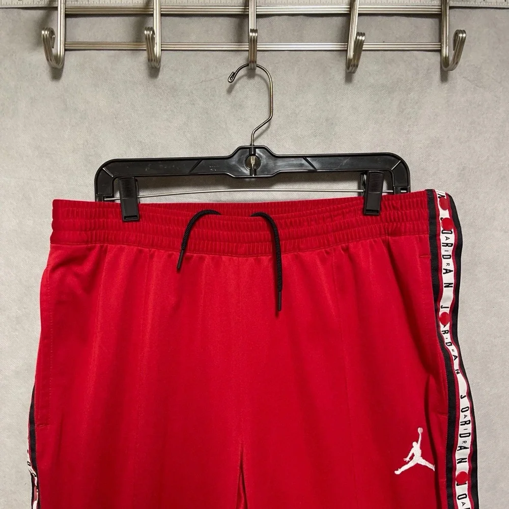 Nike Air Jordan Pants XL‎ Red Tear Away Snap Side Jumpman Track Dri Fit AJ1106